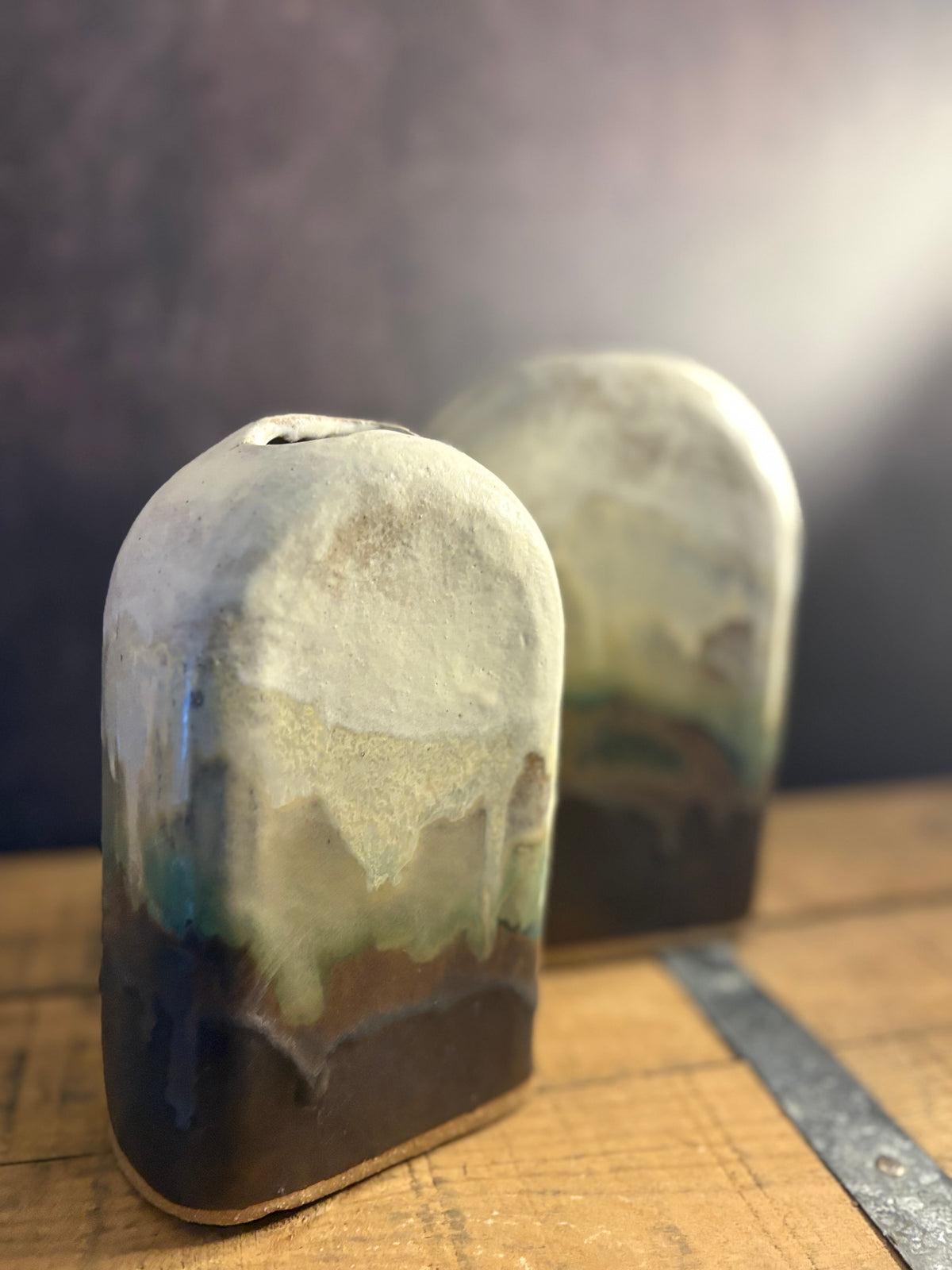 Rolling Hills Vase | Hand Built and Glazed Stoneware Ceramic | Tall